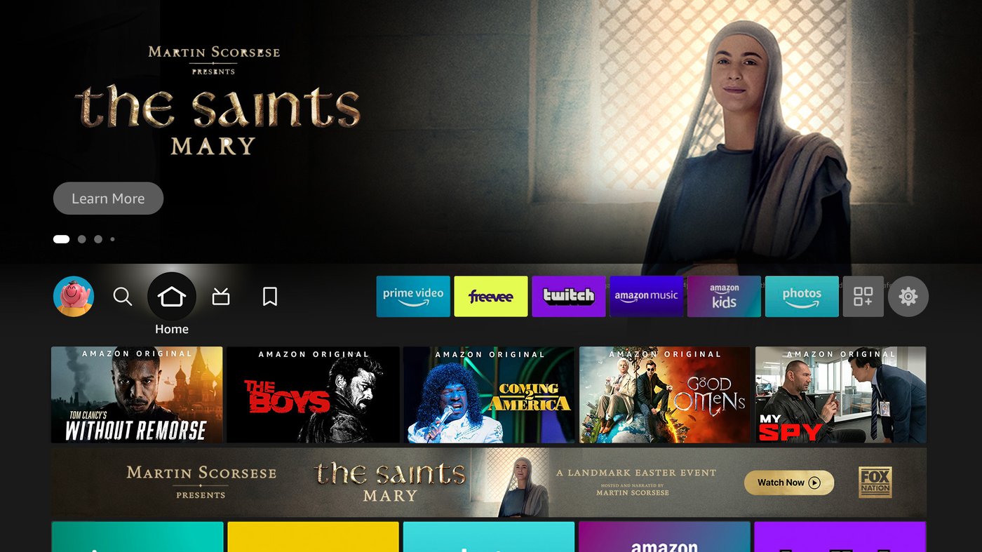 The Saints: Mary live on Amazon Fire TV homescreen
