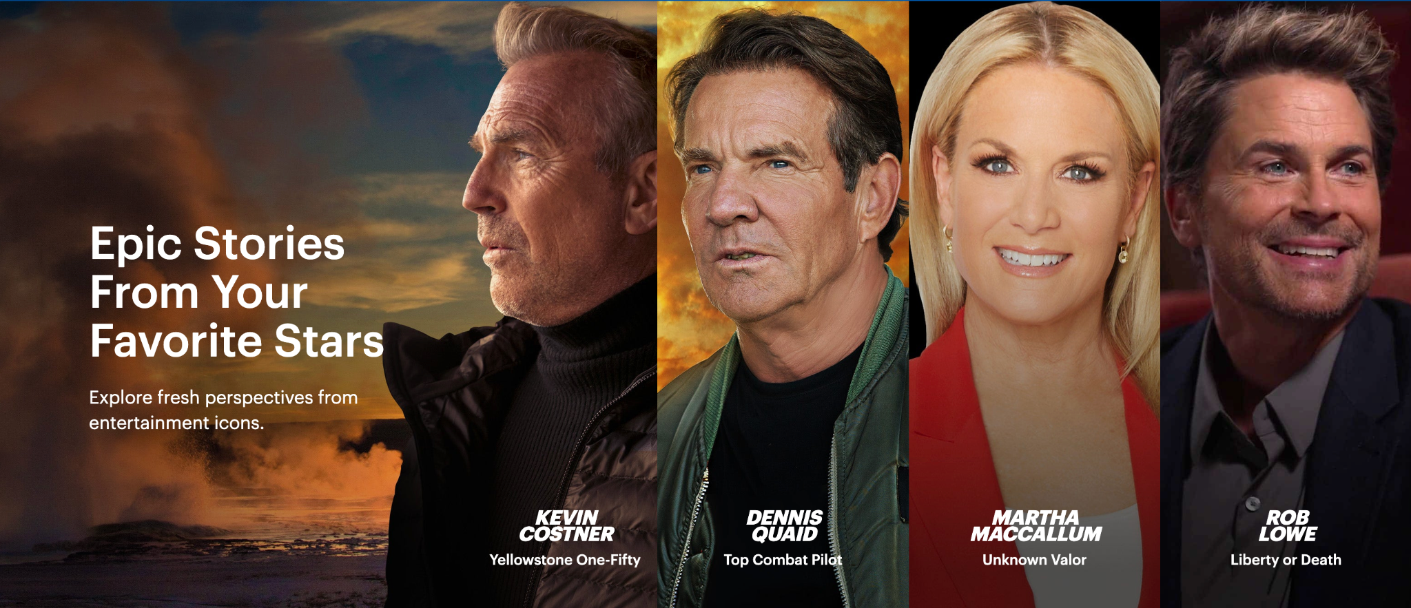 FOX Nation Epic Stories From Your Favorite Stars